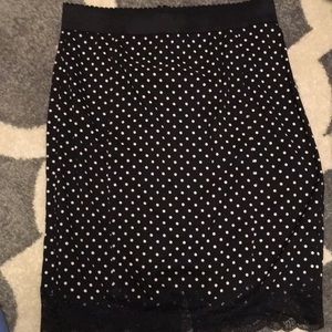 Victoria’s Secret Black/white polka dot skirt  10